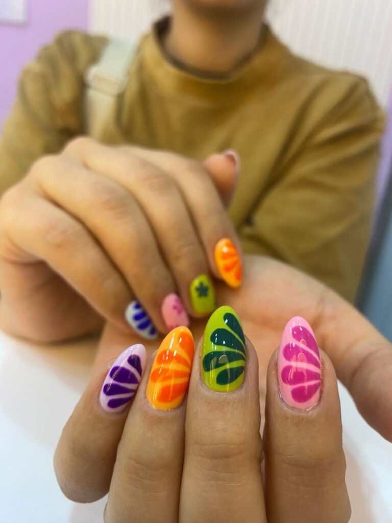Acrylic nails extensions in New Cairo by expert nail technicians